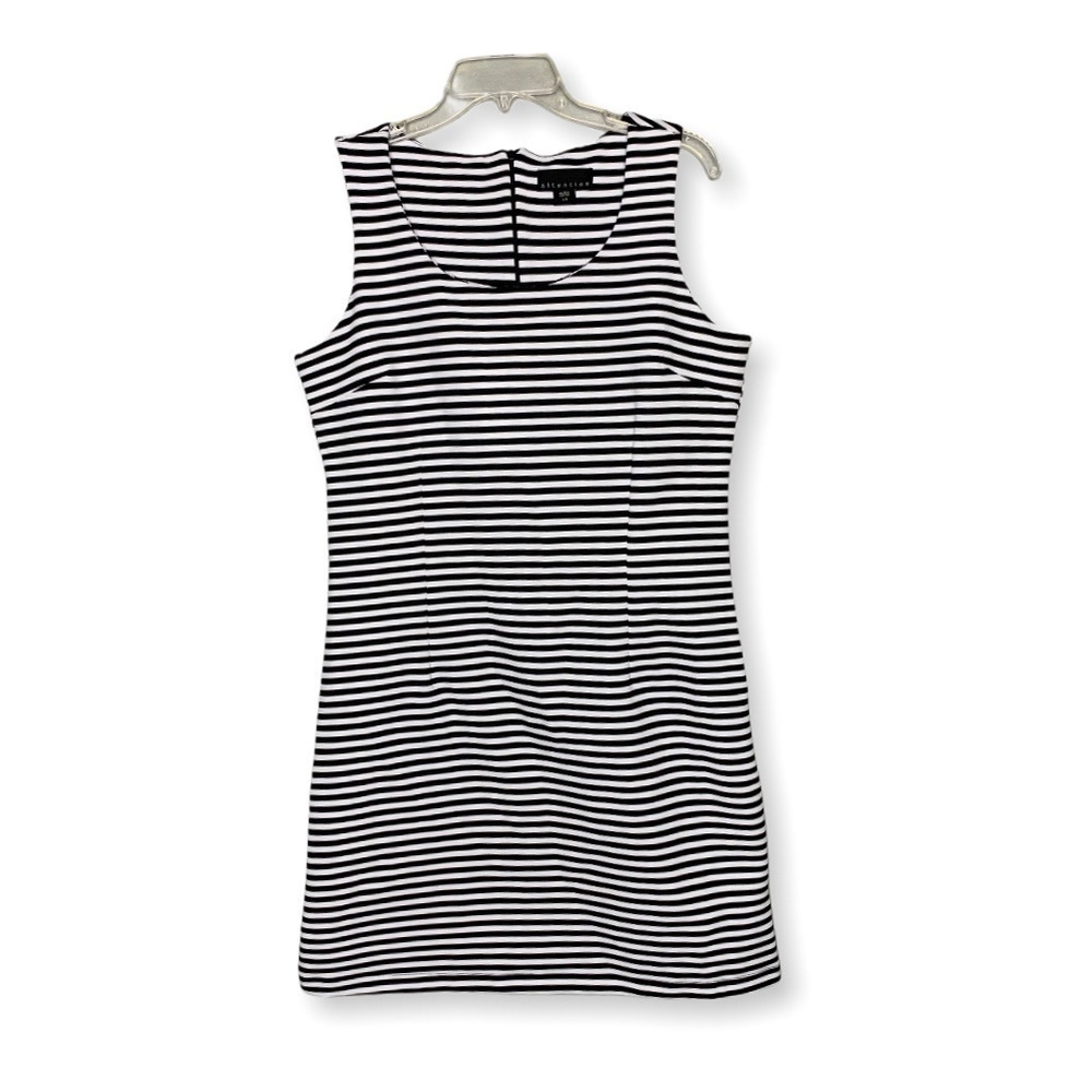 Attention Sleeveless Stripped Sheath Dress